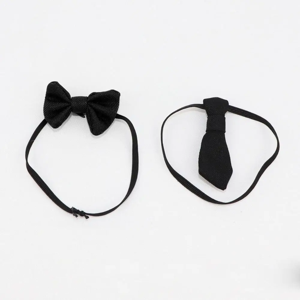 New Fashion Clothes Bow Ties DIY 2 Styles Doll Clothing Decorations Black Uniform Bow Tie 1/11 OB11 Dolls/1/12 Bjd Dolls