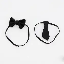 New Fashion Clothes Bow Ties DIY 2 Styles Doll Clothing Decorations Black Uniform Bow Tie 1/11 OB11 Dolls/1/12 Bjd Dolls Gifts
