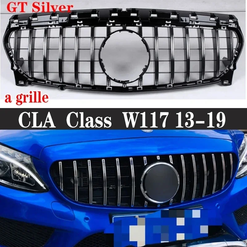 

For Mercedes Benz CLA Class W117 CLA260 CLA200 CLA180 Grill Front Bumper Movement Grille Star net 2013-2019 Car Accessories