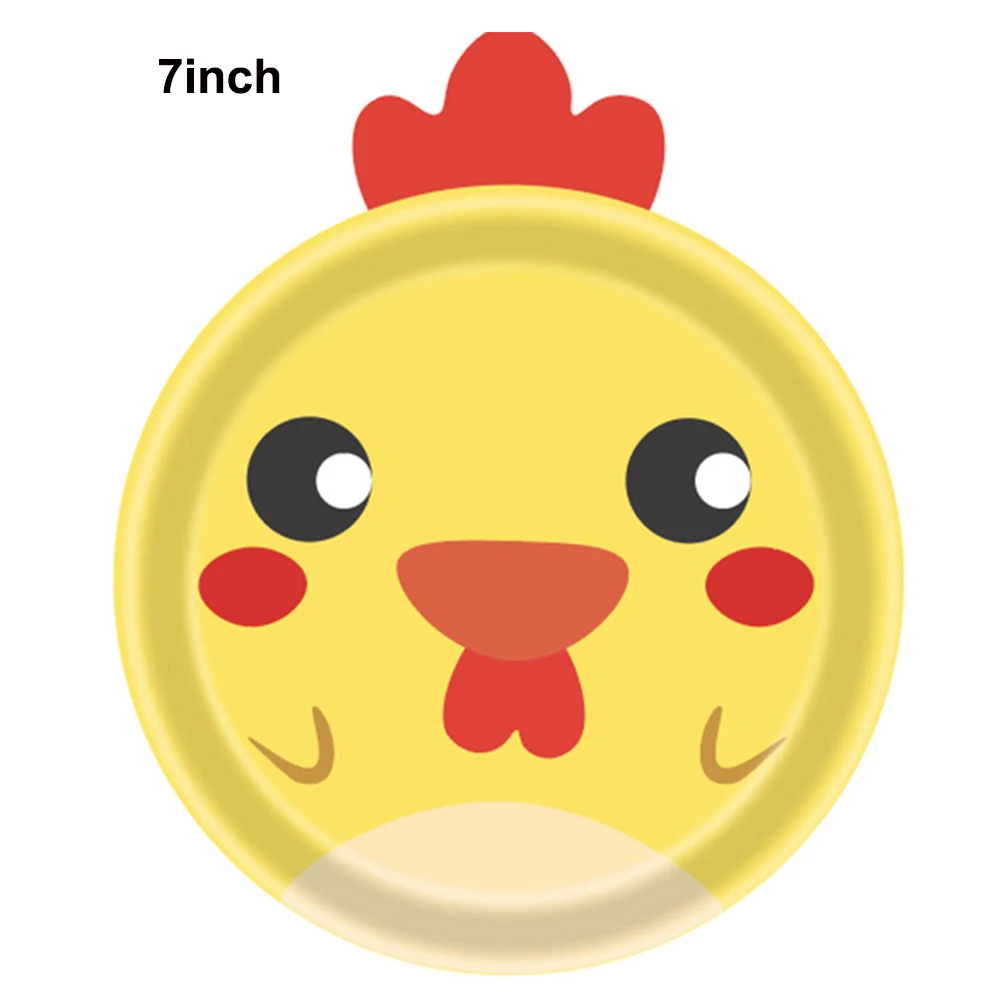 10/30/50 قطعة لوحة ورقية البقرة الخيول الخنازير مزرعة الحيوان على شكل لوحات المتاح أكواب Barnyard الحيوان موضوع حفلة عيد ميلاد لوازم