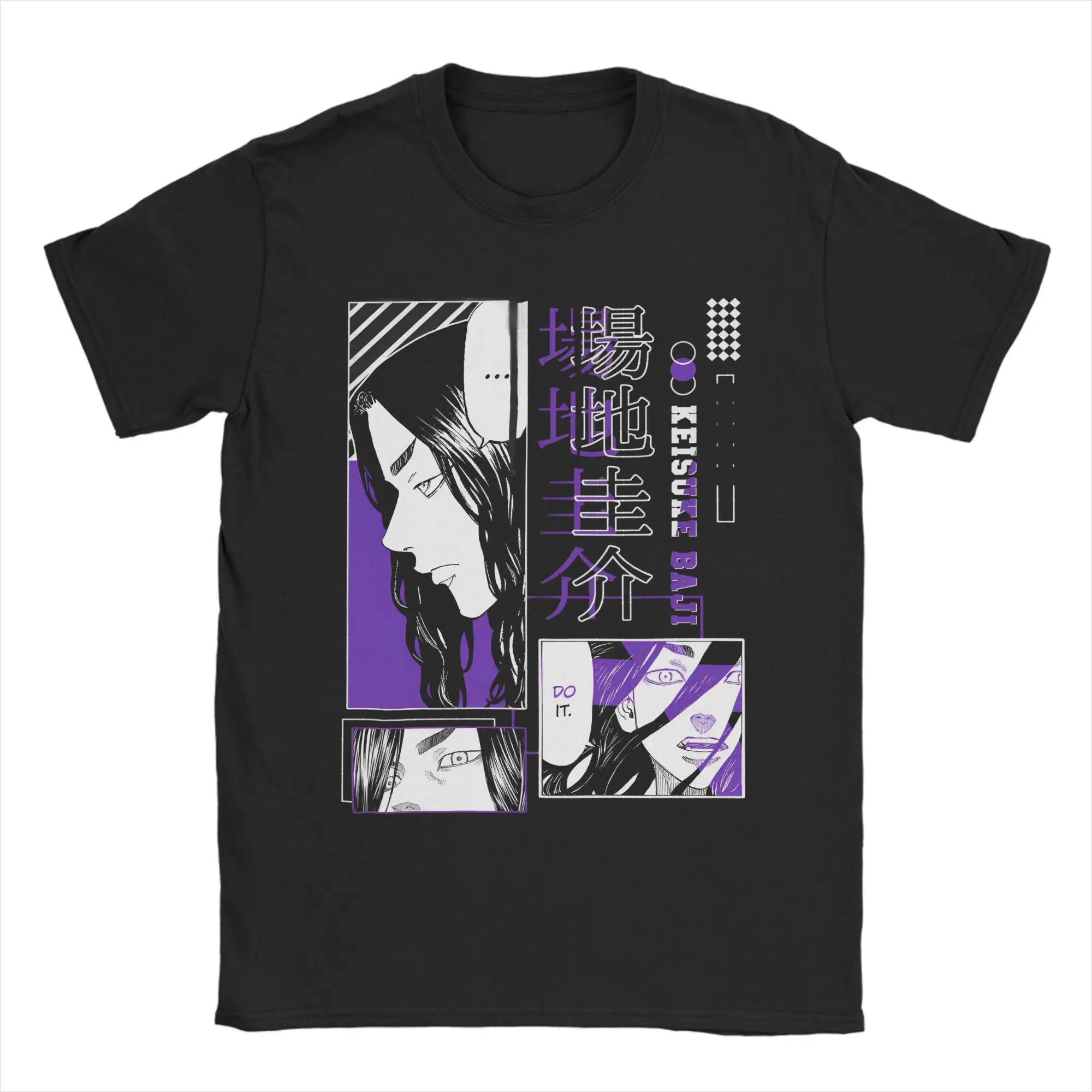 الرجال النساء طوكيو المنتقمون أنيمي مانغا الكرتون قميص القطن الخالص الجرافيك تي شيرت أعلى الملابس