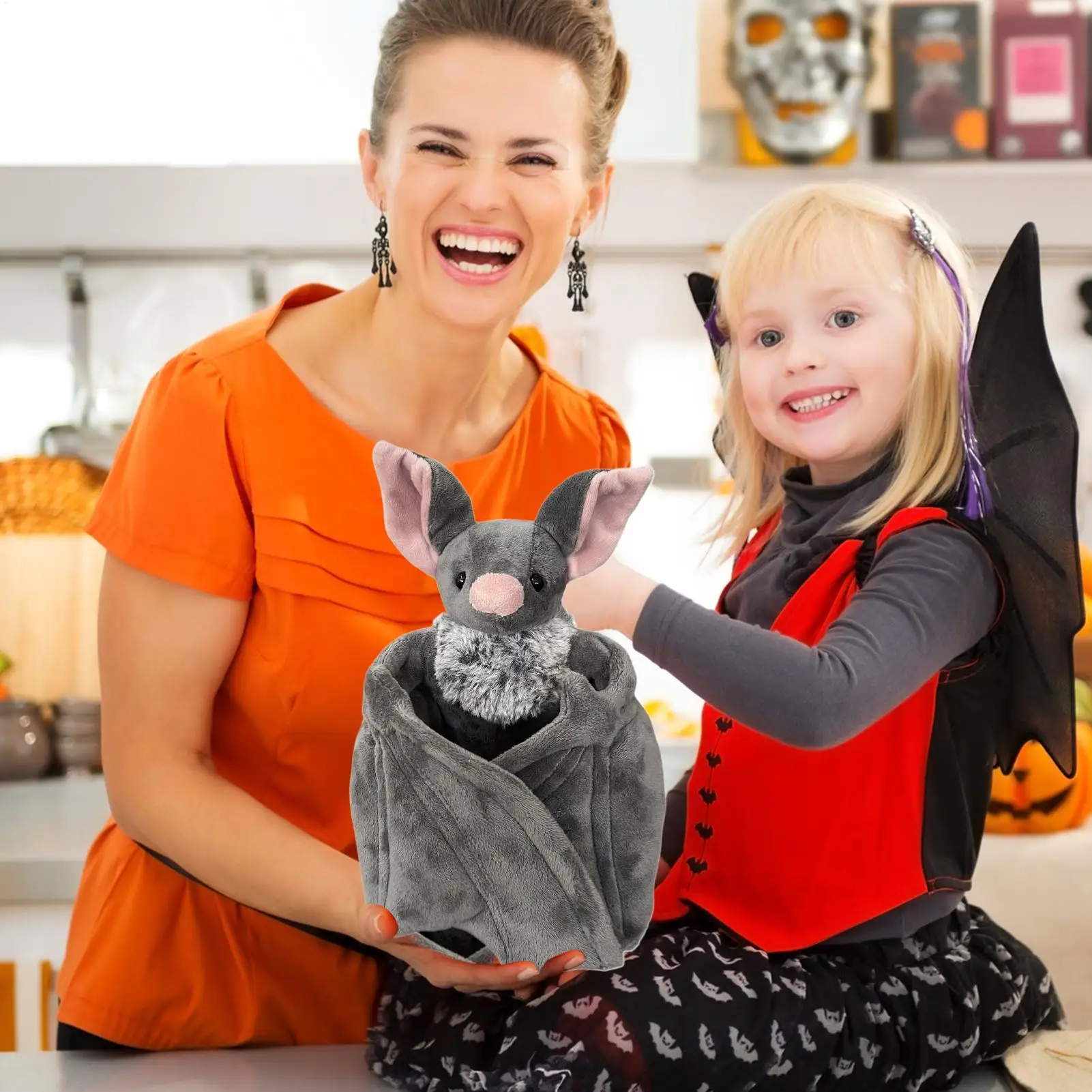 

Bat Animal Cute Gothic Bat Plush Scary Doll Decor Soft For All Ages Collectors Birthday Boys Halloween Christmas Easter