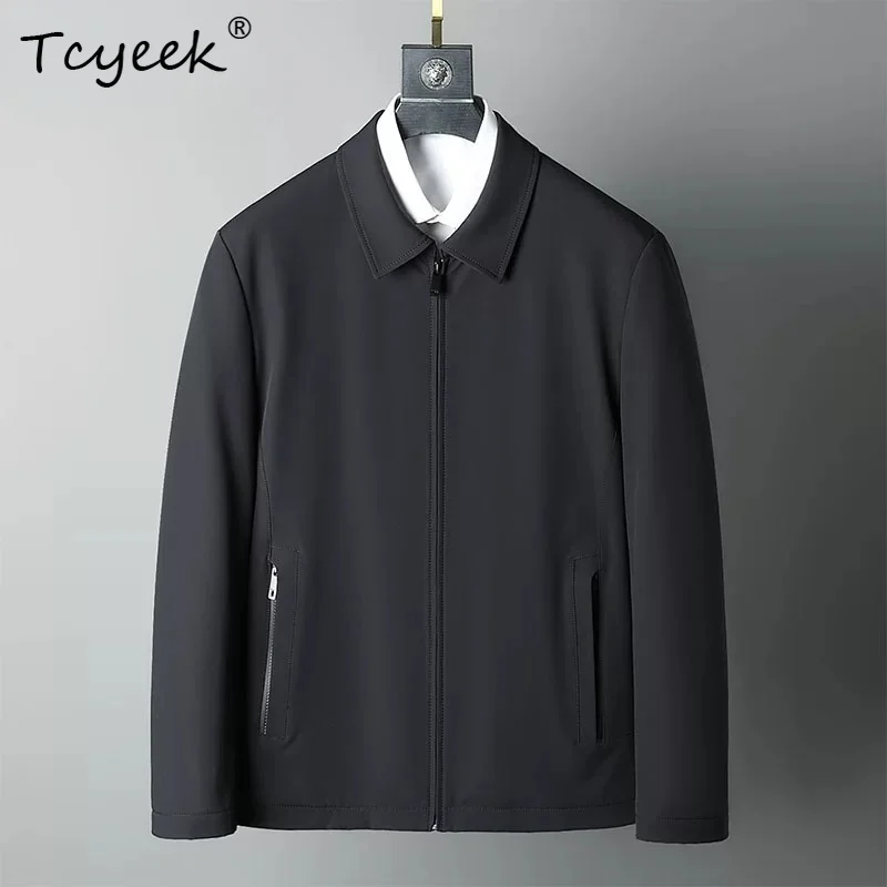 Tcyeek Natural Beimei Mink Coat Men High-end Parka Business Casual Winter Jacket for Man 2026 Fashion Whole Mink Mens Coats