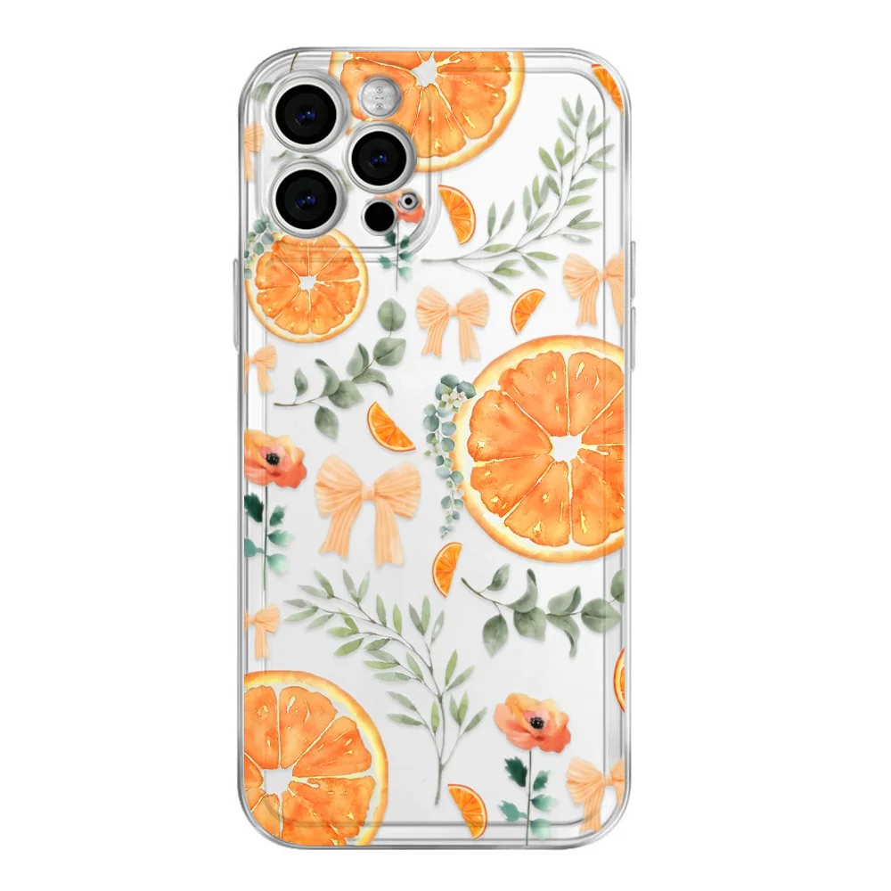 Cute Transparent Silicone Phone Case For iPhone 16 15 14 13 12 11 Pro Max 16E 13 14 15 Plus SE2 Shockproof Girls Cover