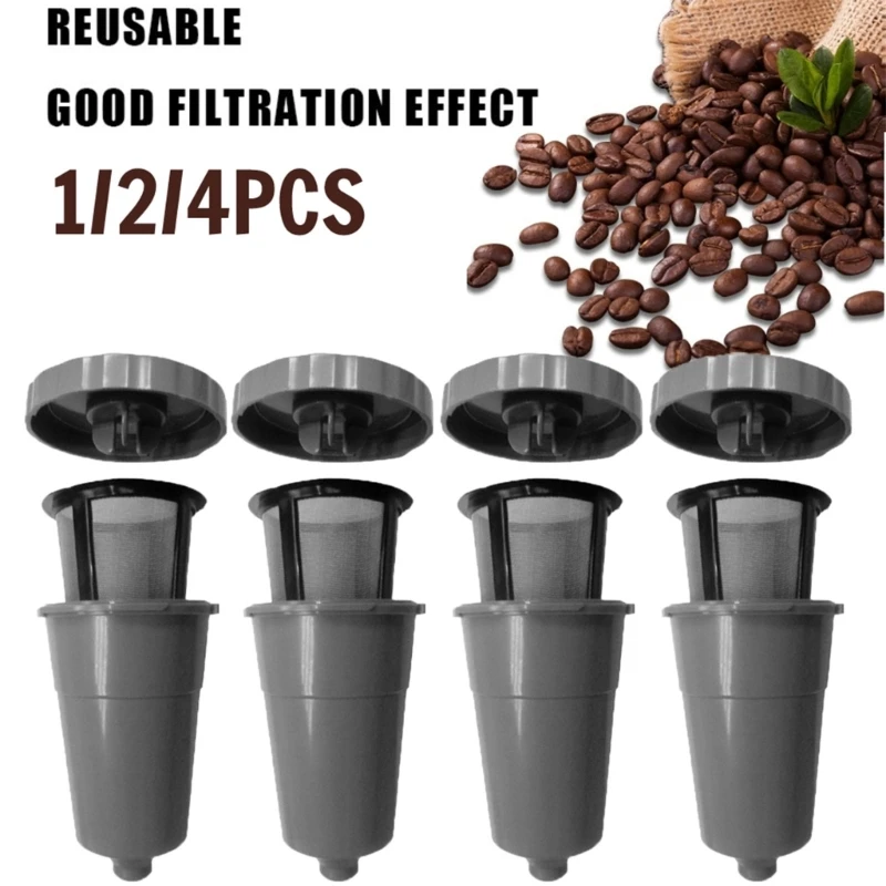 M2EE Refillable Coffee Filters Plastic Coffee Filter Coffee Reusable Pods Plastic Coffee Machine Filter for Coffee Maker