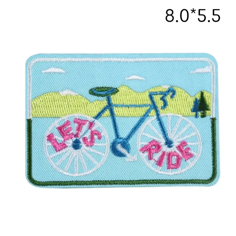 Cartoon Children's Cloth Sticker Children's Clothing Pineapple Bicycle Down Jacket Clothes Jeans Decoration DIY Patches Pride
