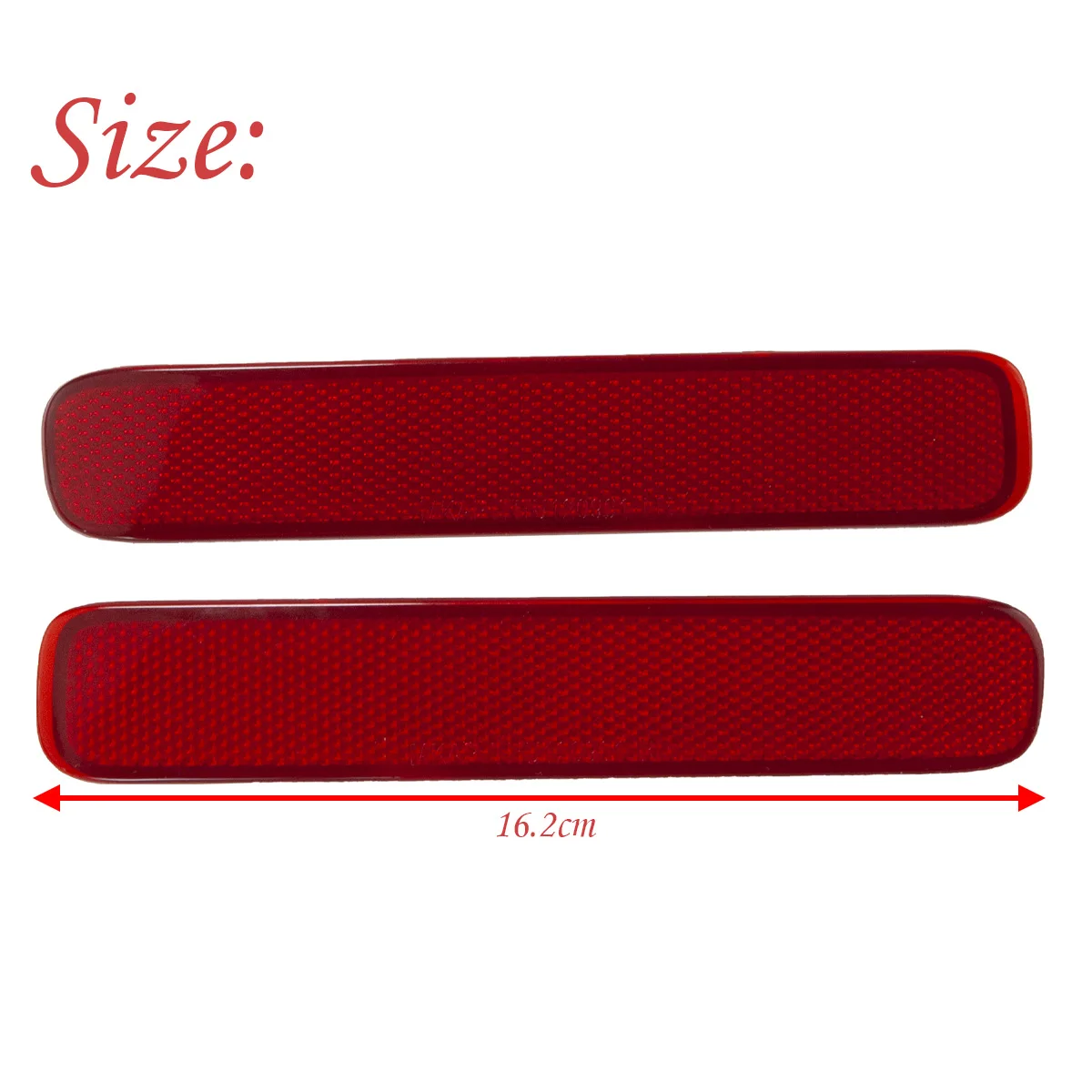 1 زوج الأحمر المصد الخلفي عاكس الضوء الجانب الأيسر الأيمن لتويوتا هايلاندر 2011 2012 2013 81920-0E021 81910-0E041 #2