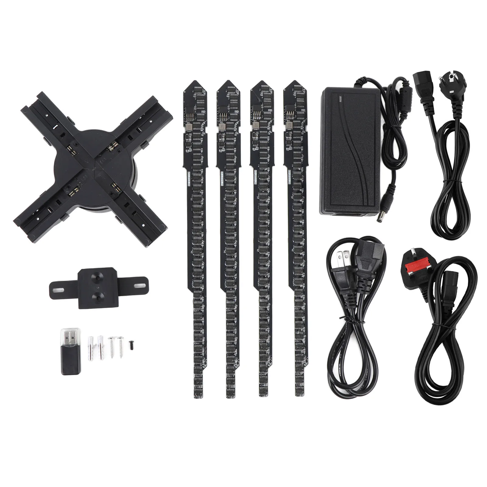 

65 см 3D голограмма вентилятор проектор WiFi управление через приложение 2500x640 разрешение 640 светодиодных чипов голограмма рекламный дисплей вентилятор для Android