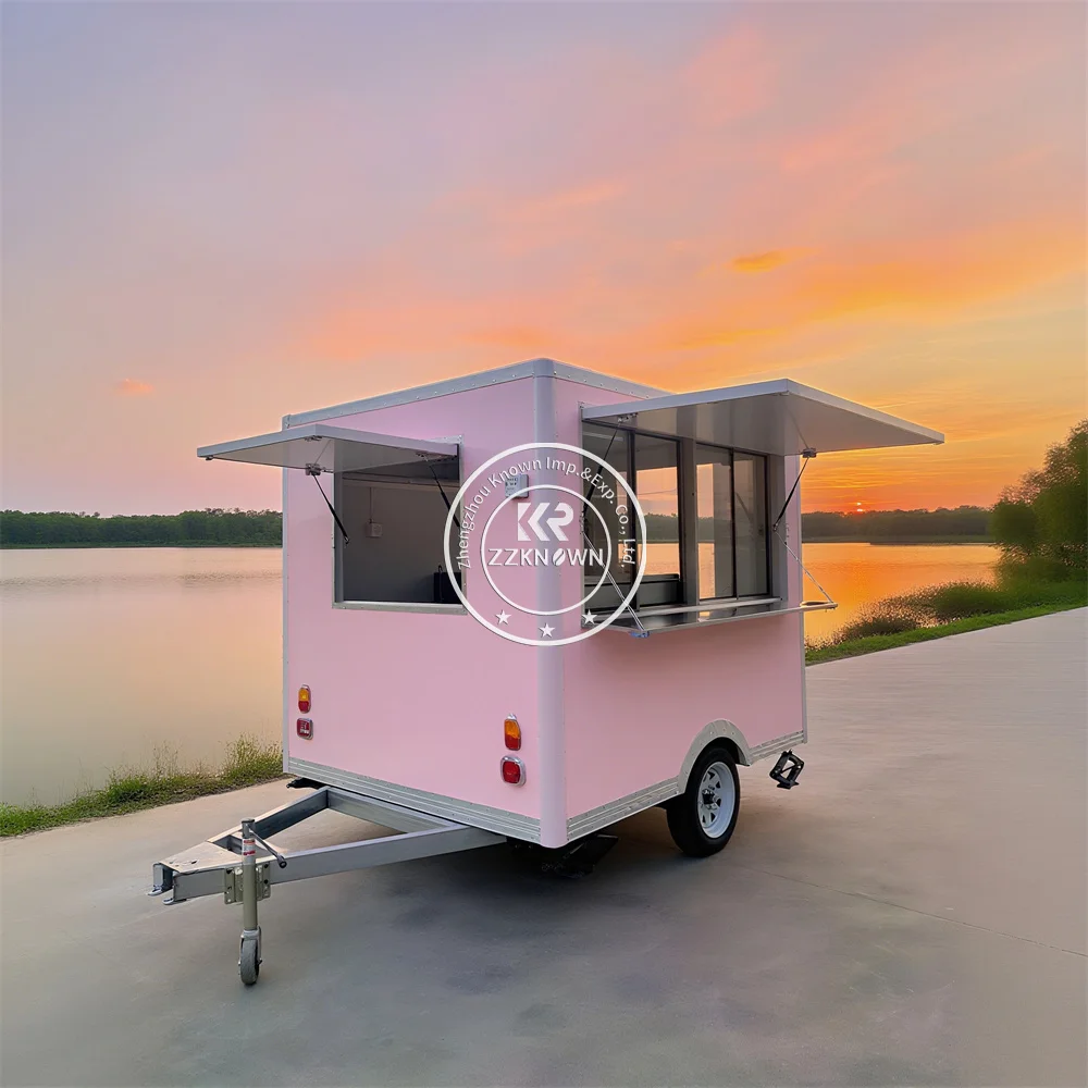 

Mobile Bar Trailer Truck Street Mobile Coffee Ice Cream Cart Mobile Kitchen Concession Food Truck For Sale