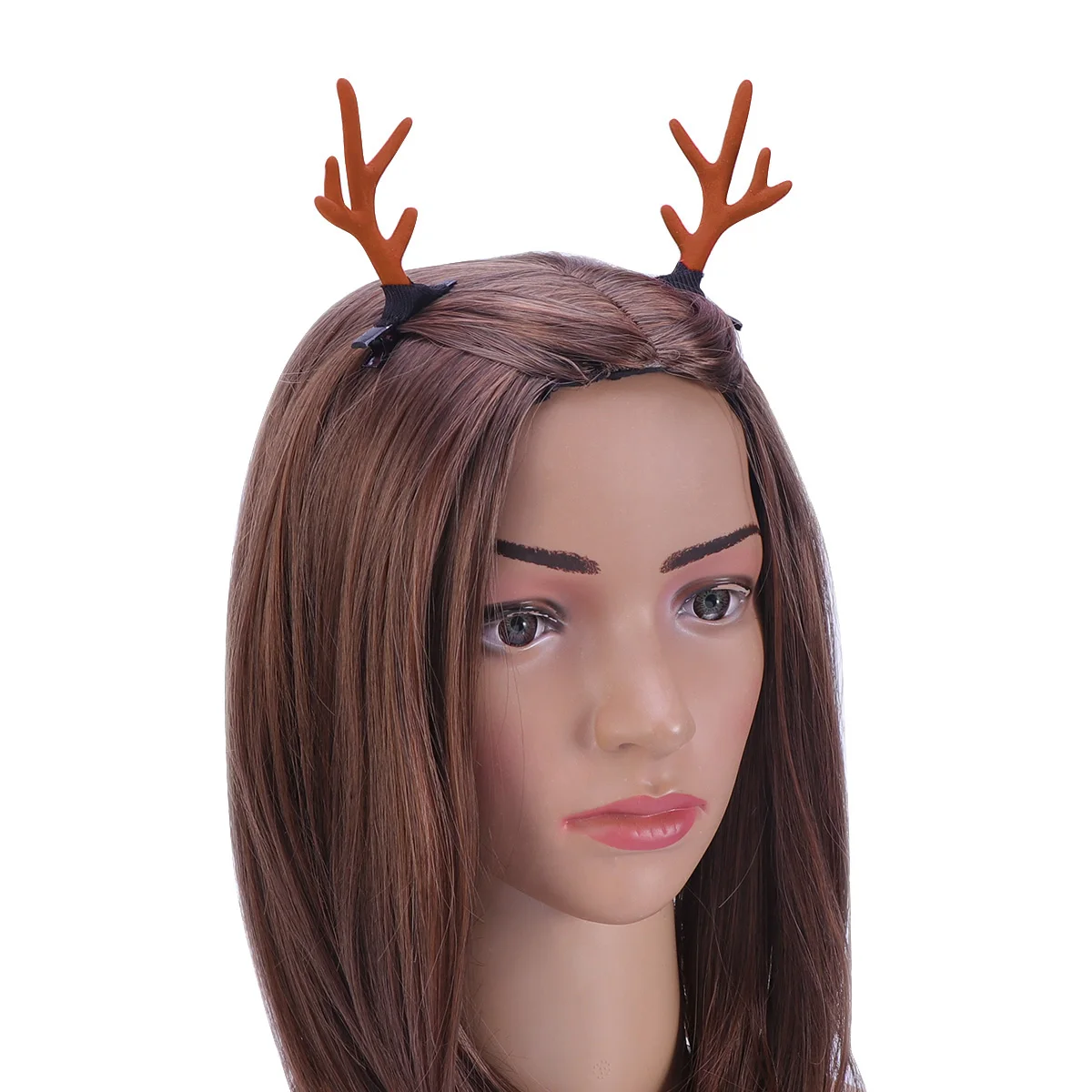 

6 Pcs Antler Headb Lightweight Resin Comfortable Christmas Party Headdress Hair Clip Photo Prop Cosplay Accessories