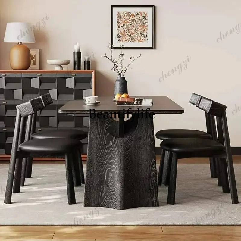 K182 Kitchen Modern Restaurant Tables Wood Minimalist Conference Dinette Dinner Table Salon Island Muebles Para Hogar Furniture