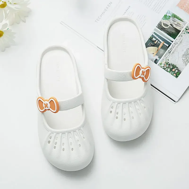 

Hollow Breathable Women's Slippers and Ladies Sandals Korea Style Easy Wears Slip-resistant Slides Designer Luxury Eva New Shoes