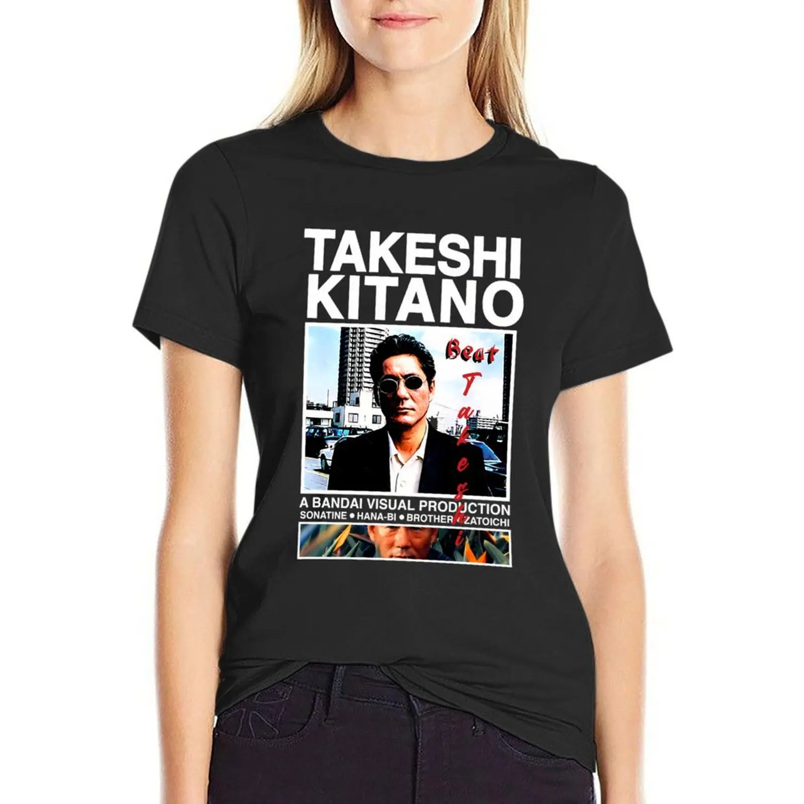 Takeshi Kitano \t \t T-Shirt customs design your own new edition Aesthetic clothing sweat white t-shirts for Women