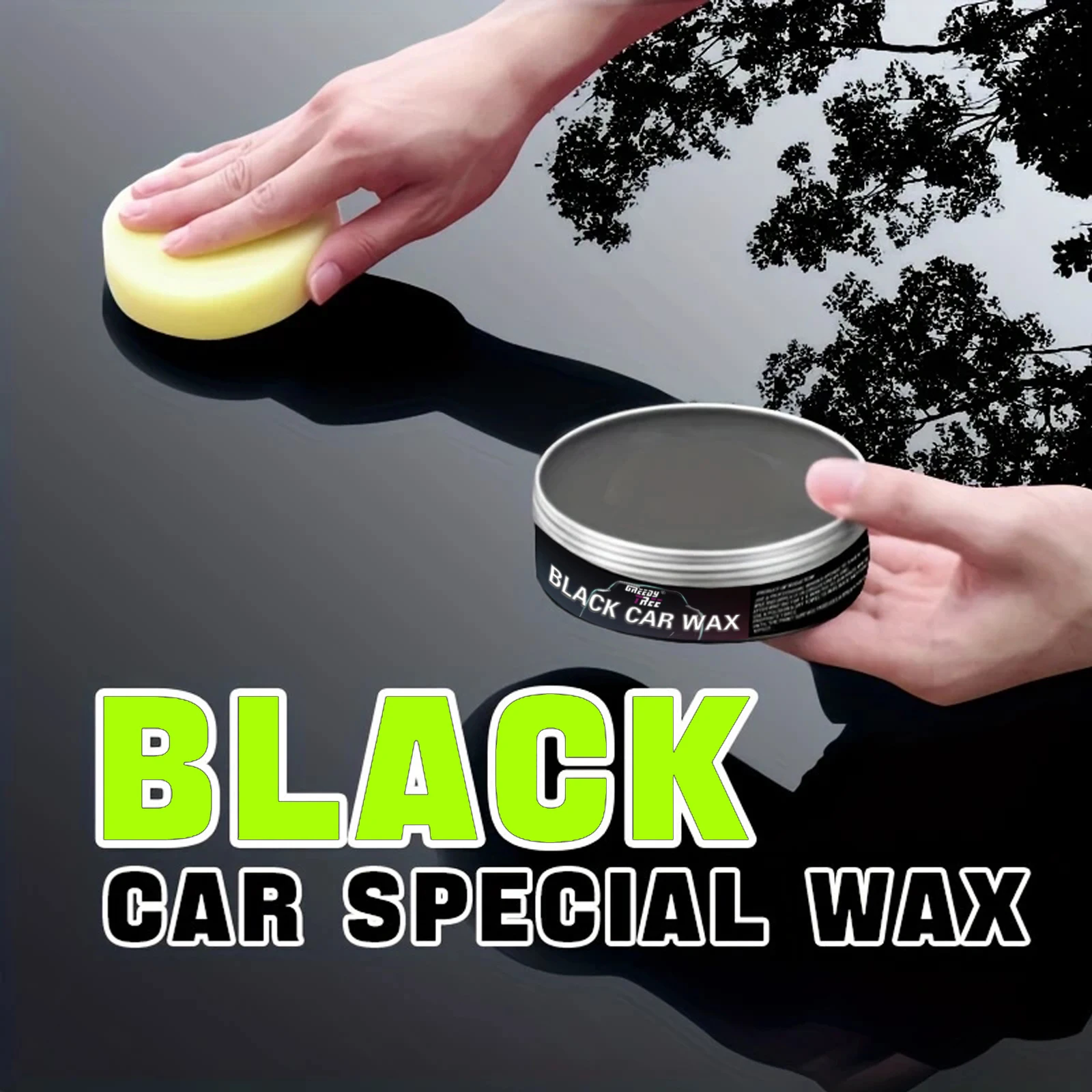 Black Car Wax Professional – Deep Gloss Polish, Scratch Swirl Remover und langanhaltender Schutz