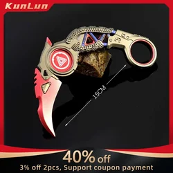 15CM Apex Raptor Karambit 칼 금속 모델 게임 주변기기 훈련 야외 칼 장난감 안전 장식품 새해 선물 소년