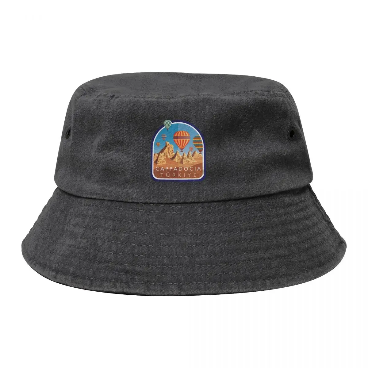 

Cappadocia Turkey Türkiye Balloon Flight Sticker T-Shirt 01 Bucket Hat tea Hat Gentleman Hat sun caps Women's Golf Wear Men's