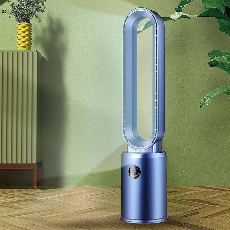 

Home Office Bladeless Fan Air Circulator Tower Floor Gift Quiet Low Noise Large Airflow for Apartment Cooling Living Room