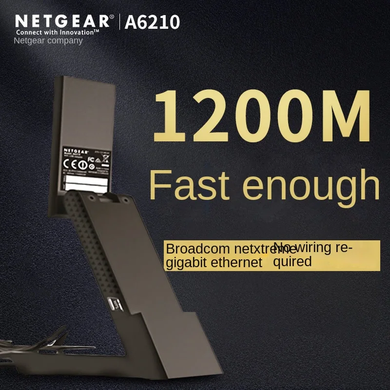 Imagem -03 - Mimo Placa de Rede sem Fio Estendida Receptor Wifi Original 1200mbps Gigabit Usb 3.0 5g Freqüência Dupla ac A6210 ac para Netgear