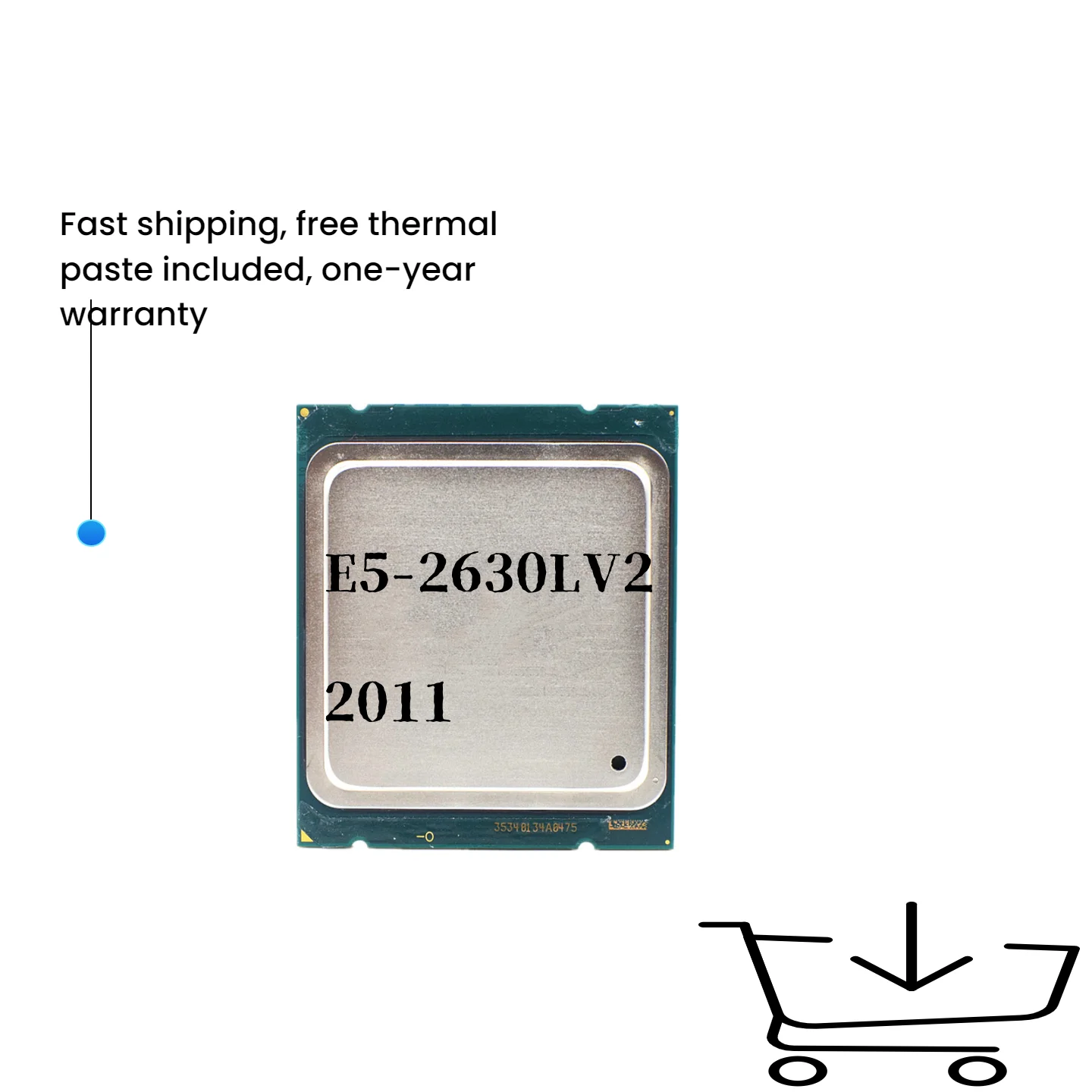 Процессор Xeon E5 2630LV2 Процессор 2,4 ГГц 60 Вт LGA2011 Шестиядерный серверный процессор e5-2630L V2
