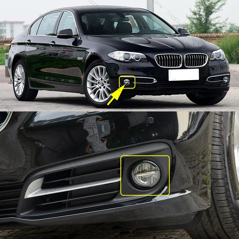 For 2014-2017 BMW 528i 528iX 535d 535dX 535i 535iX 550i 550iX, Hybrid 5 (F10) Front Fog Light LED Lamp 63177311293 63177311294