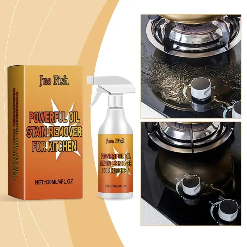 Grease Remover Foam Kitchen Oil Stain Cleaner Range Hood Degreasing All Purpose Cooktops Cleaning Grills Ovens Grease Cleaner{H}