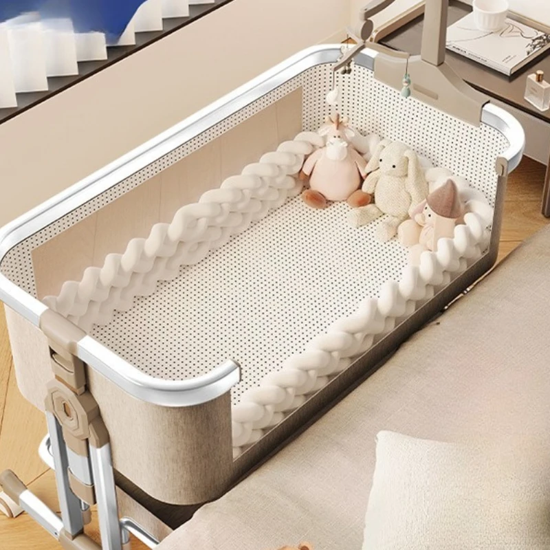 

Детская кроватка из алюминиевого сплава, большая кровать, многофункциональная передвижная складная детская кроватка для новорожденных, подгузник Cama Infantil, детская кроватка