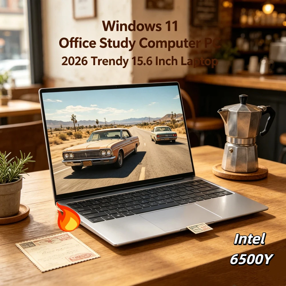

Compact 15.6 Business Gaming PC Intel 6500Y 32GB RAM 2TB SSD 5000mAh Backlit Keyboard Fingerprint Windows 11 Laptop
