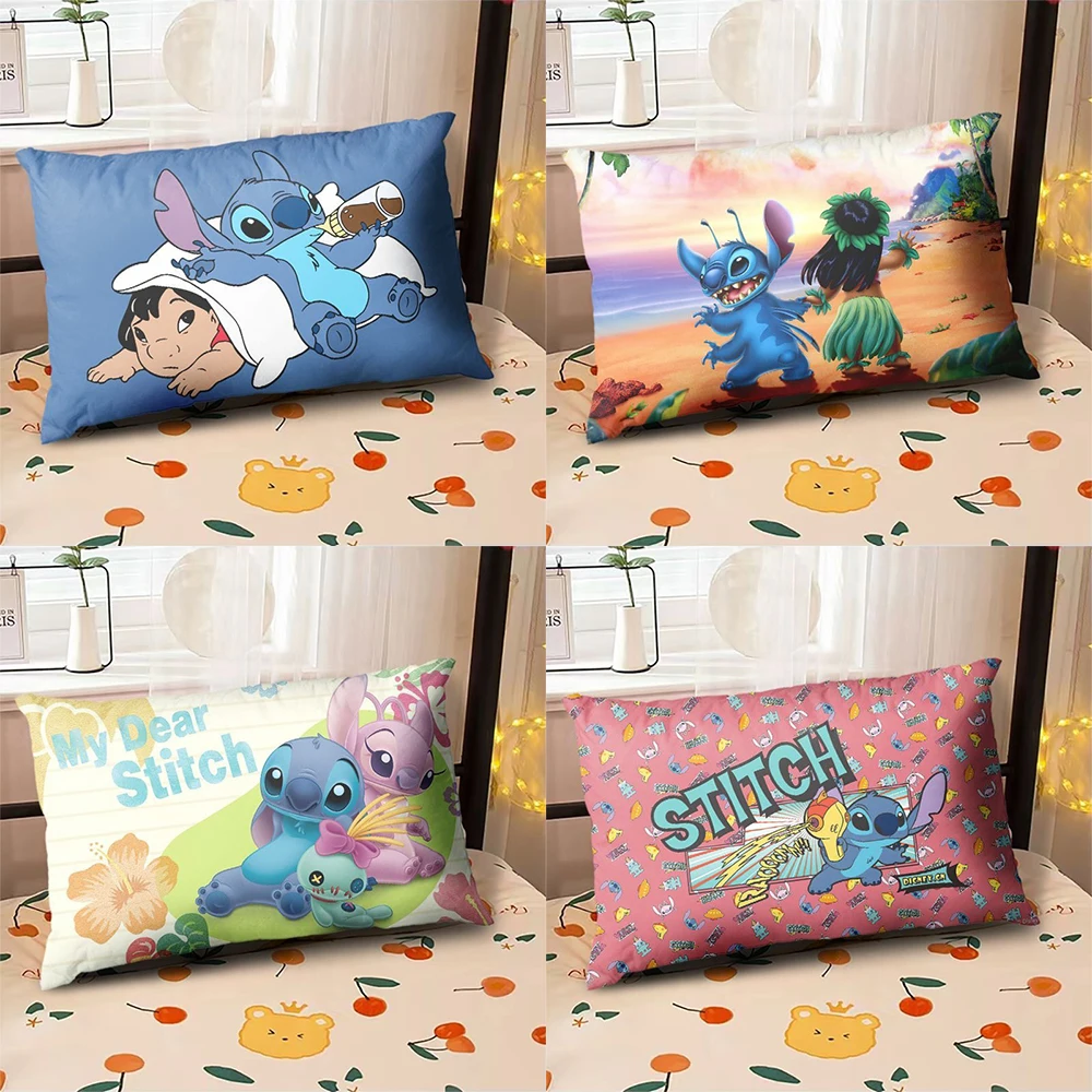 

Lilo and Stitch pillowcase children student sleeping pillowcase sofa cushion cover bedroom room home decoration children gift