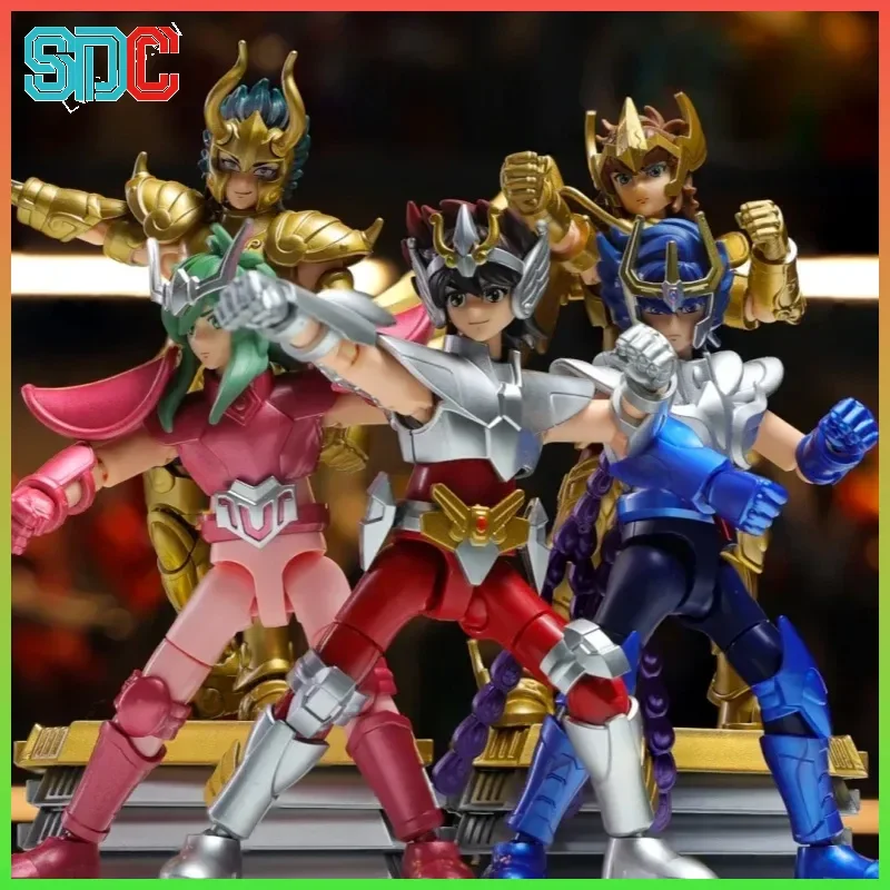 

В наличии оригинальные анимационные игрушки Saint Seiya, версия Galaxy, золотая ткань Aiolos Shura Ikki Shun, подвижная модель, подарки
