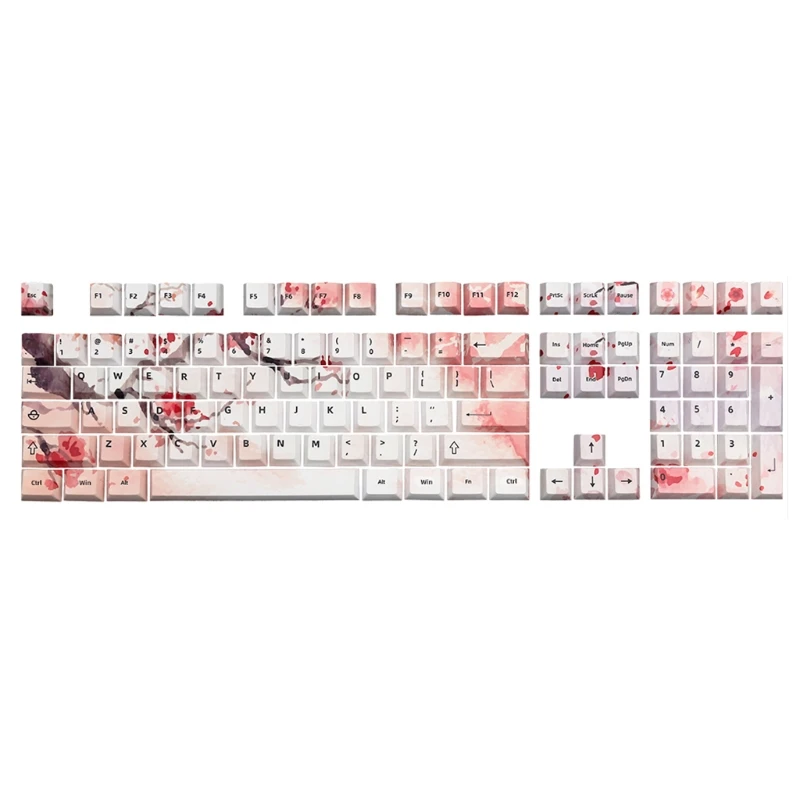 Imagem -02 - Estilo Chinês 108 Teclas Personalizado Keycap Pbt Sublimação para mx 108 104 87 Dropship