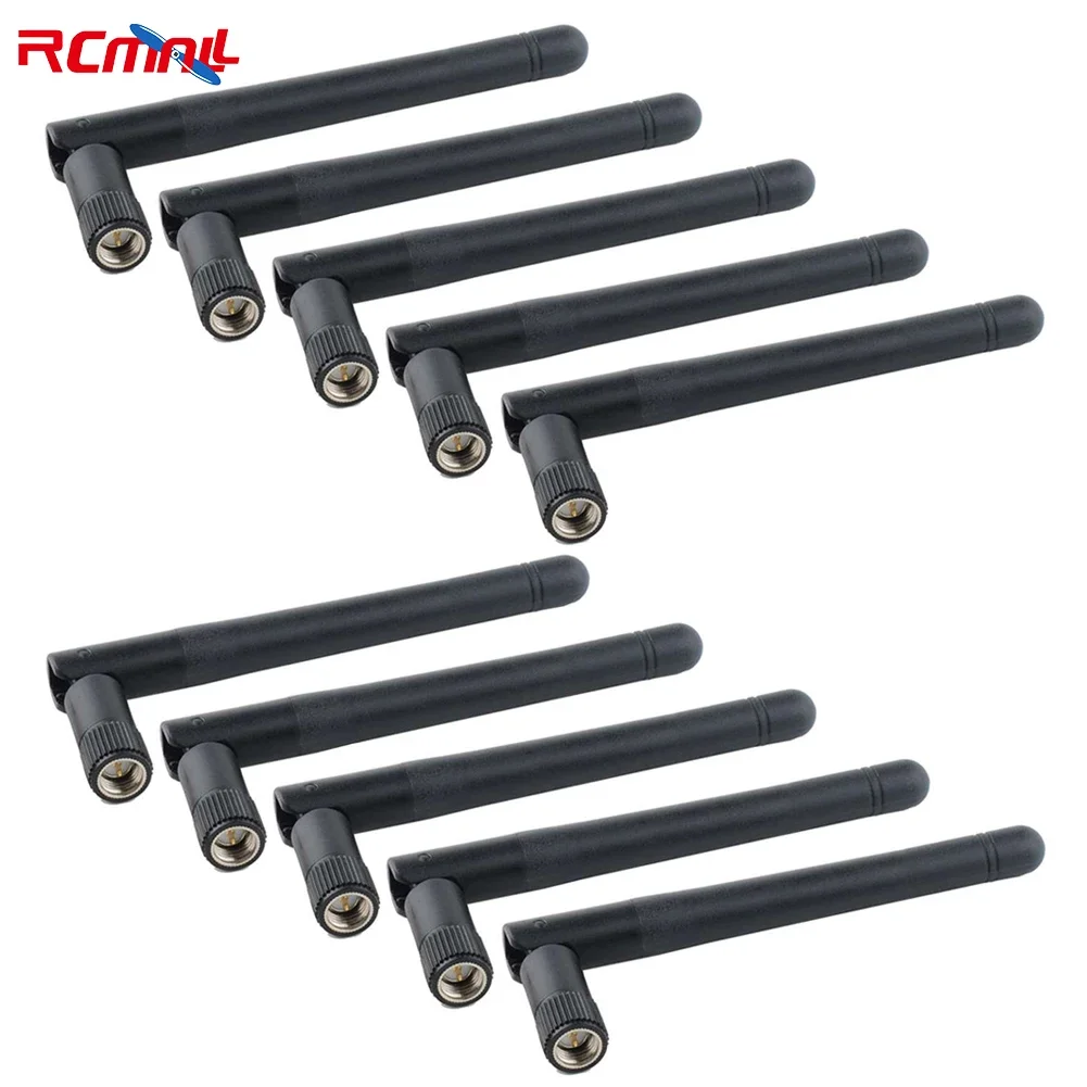 10PCS 2.4G 5.8G Antenna Dual Band 3DBi 11CM SMA maschio/RP-SMA maschio per Router BT Internet Card monitoraggio della sicurezza domestica intelligente