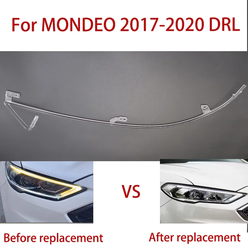 

ДЛЯ Ford Mondeo 2017-2020 Автомобильный DRL Световод Трубка Фара Ангельские Глаза Световодные полосы Дневные ходовые огни