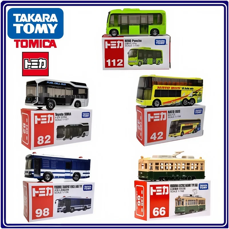 

TOMY TOMICA Original Emulation Alloy Car Models Ornament Serie Sightsee Tour Bus Collection Boxed Boutique Kid Holiday Toy Gifts