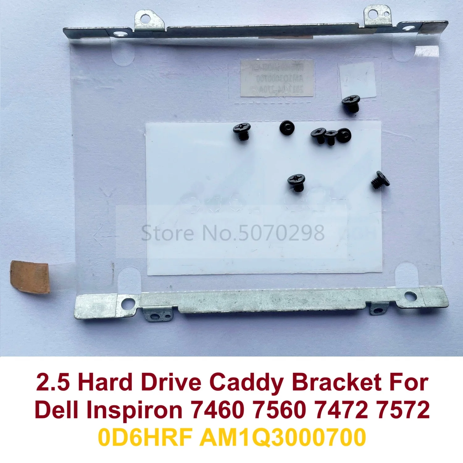 

Сменный кронштейн/лоток для 2.5-дюймового SATA-накопителя (HDD) для Dell Inspiron 7460 7560 7472 7572 0D6HRF AM1Q3000700