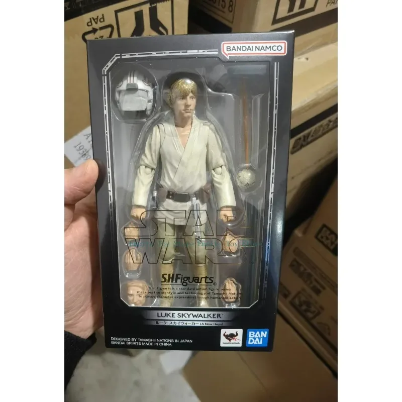 【En stock】Bandai SHF Star Wars Luke Skywalker Una Nueva Esperanza Figura Coleccionable de Anime