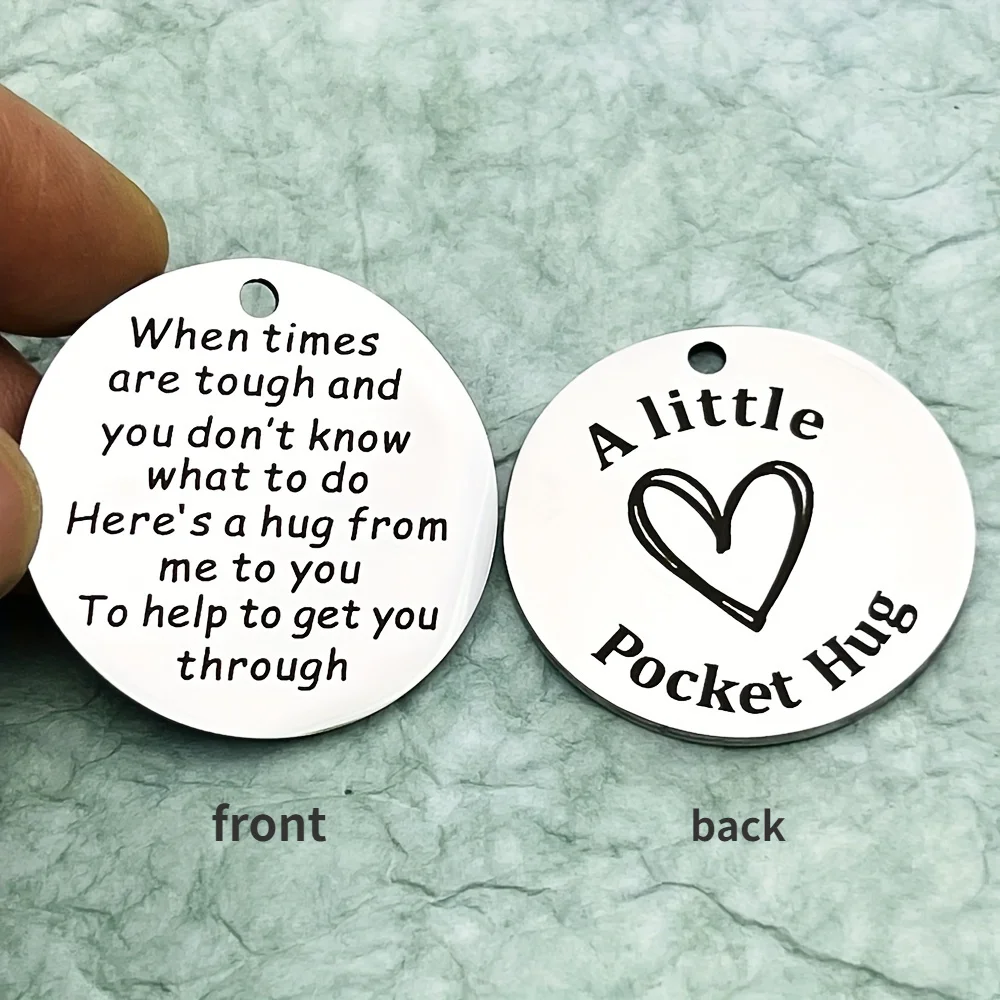 1pc Fashion Pocket Hug Token Inspirational Gifts For Teenage Girls, Boys, Coworkers, Anyone Who Needs Encouragement