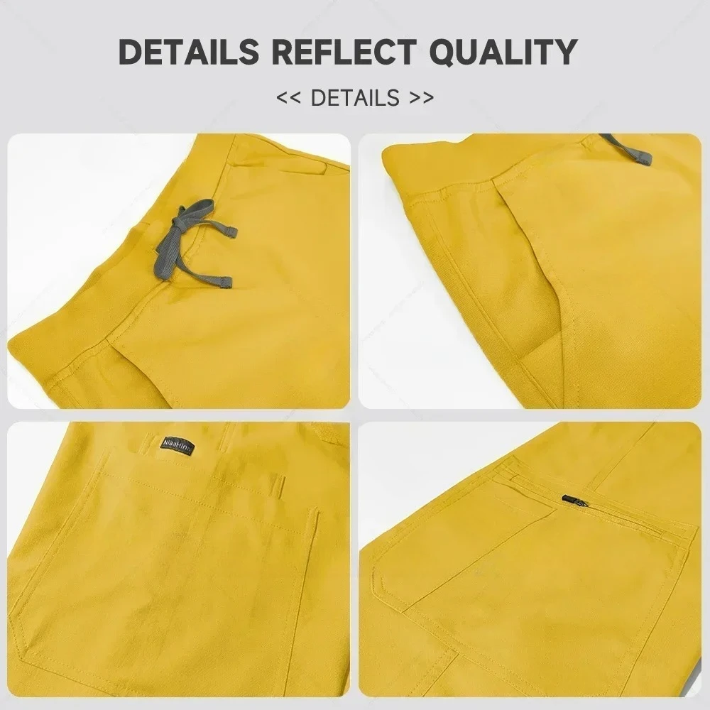 Ensemble de blouses médicales pour femmes, uniformes d'infirmière d'hôpital, vêtements de travail unisexes, prix de gros, ensemble chirurgical de beauté, costumes de jogging à poches élastiques