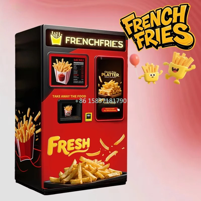 Popular Design French Fry Vending Machine Full Automatic Onion Rolls Fries Vending Machine for Kids French Fry Vending Machine - Image 2