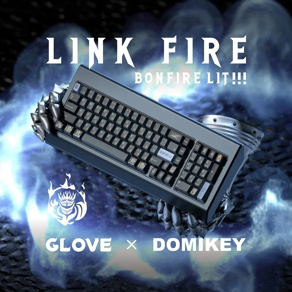 

Glove X Domikey Cherry Link Fire Keycap ABS оригинальная заводская высота Cherry Profile Keycap аксессуары для механической клавиатуры на заказ