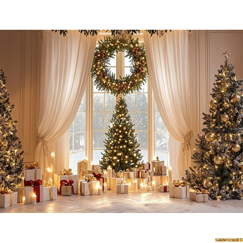 عيد الميلاد عيد الميلاد شجرة الصنوبر التصوير الفوتوغرافي خلفيات الدعائم السنة الجديدة ديكورات المنزل الأعياد العائلية عطلة خلفية الحزب