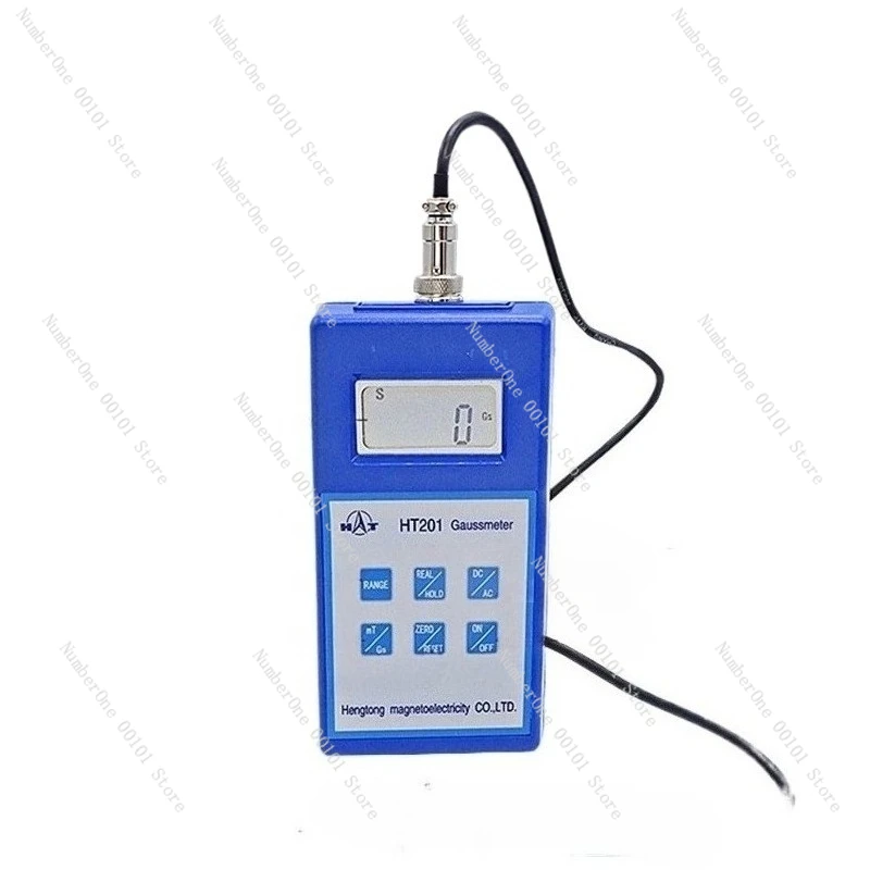 

High-precision 0.1GS digital Gauss meter meter remanence meter AC and DC magnetic field strength tester HT201