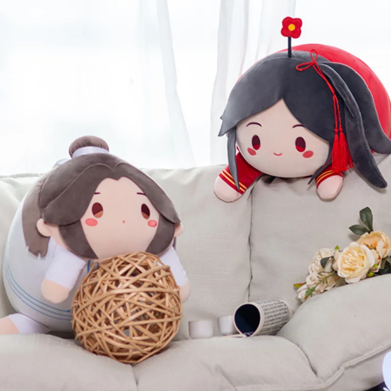 Original Tian Guan Ci Fu Hua Cheng Xie Lian Plush Toys Anime Figure Cartoon Soft Stuffed Throw Pillow Sofa Plushie Doll Toys