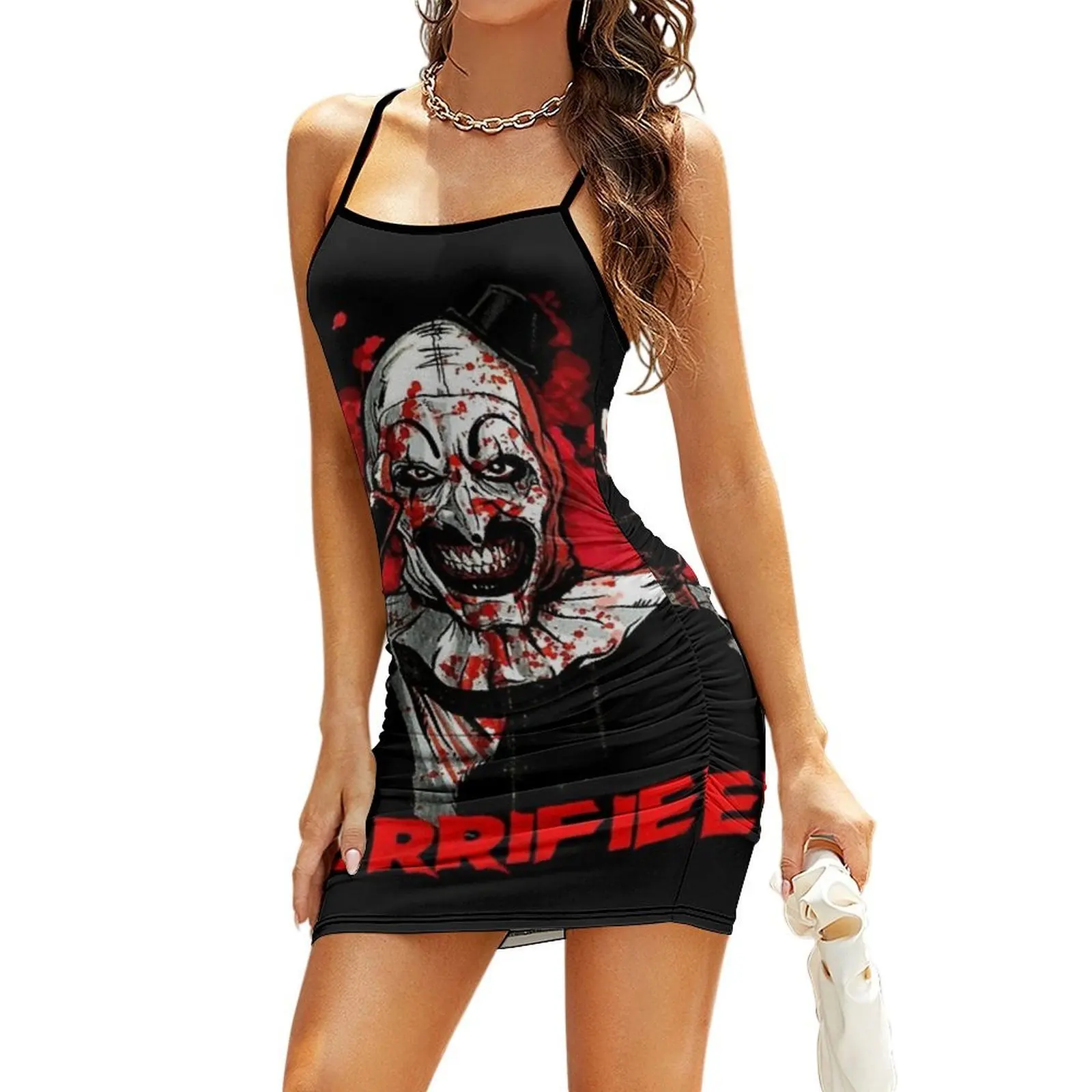

Great Model Terrifier Movie Horror Art The Clown Awesome For Movie Fan Classic T-Shirt Sling Dress summer dresses ladies 2026