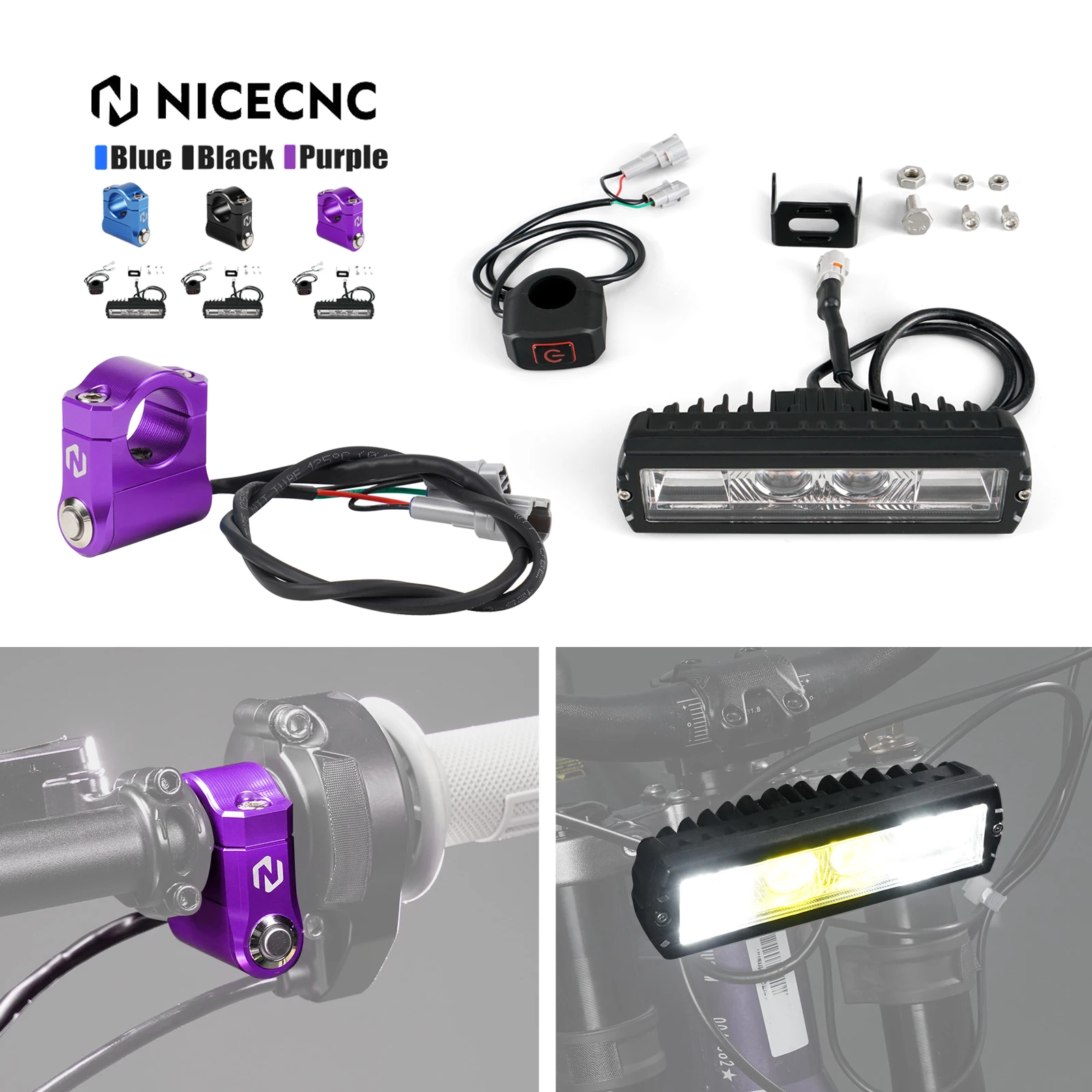 

NICECNC For Surron Light Bee X Plug and Play Headlight & Head Light Switch Button For Sur-Ron Light Bee S For Segway X160 X260