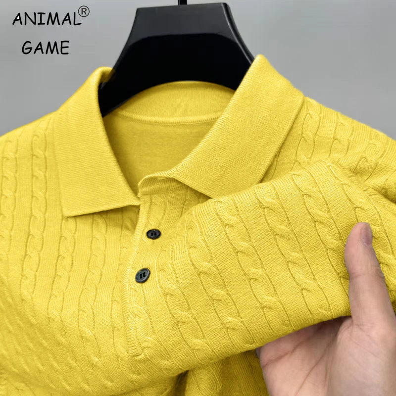 Мужской вязаный пуловер с v-образным вырезом, свитера, шерстяной свитер на пуговицах, тонкий зимний теплый тяжелый однотонный пуловер с длинными рукавами