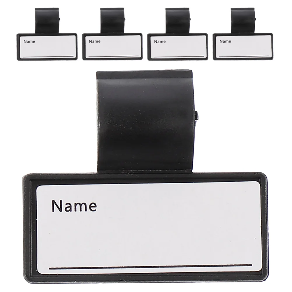 

5Pcs Stethoscope Name Tags Blank ABS Durable Clip Stethoscope Identification Tags Practical Name Holders Tag Card Holder