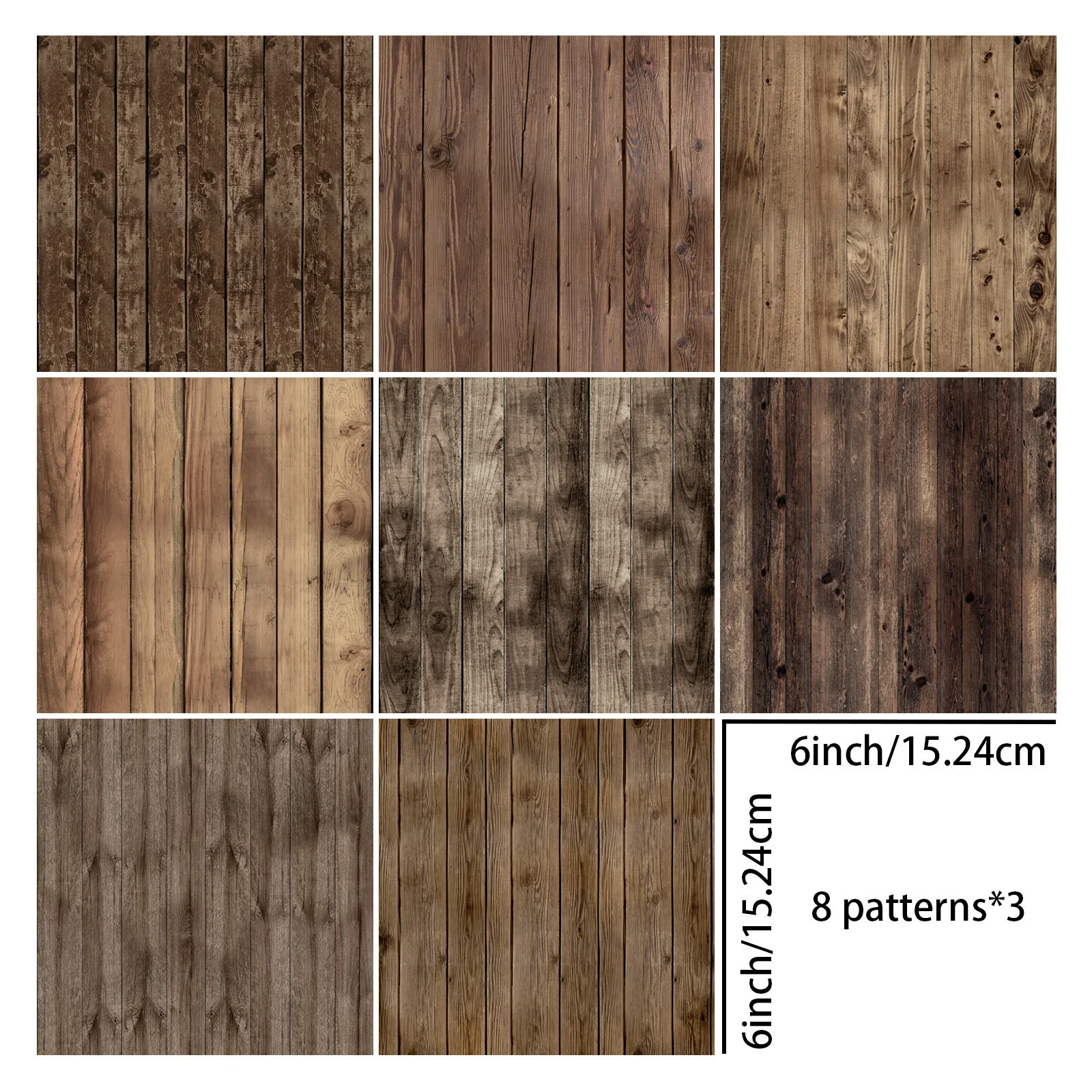24 Sheets 6 inch Size Vintage Grain Background Vintage Grunge Journal Planning Scrapbooking