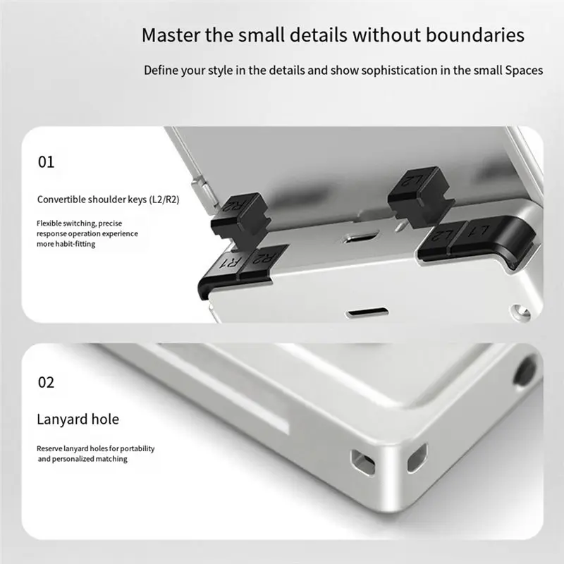 AA60-RG Rotate Handheld Game Console 3.5" IPS Rotating Screen Android Aluminum Alloy 2000 Mah Retro Games Player AI view 5