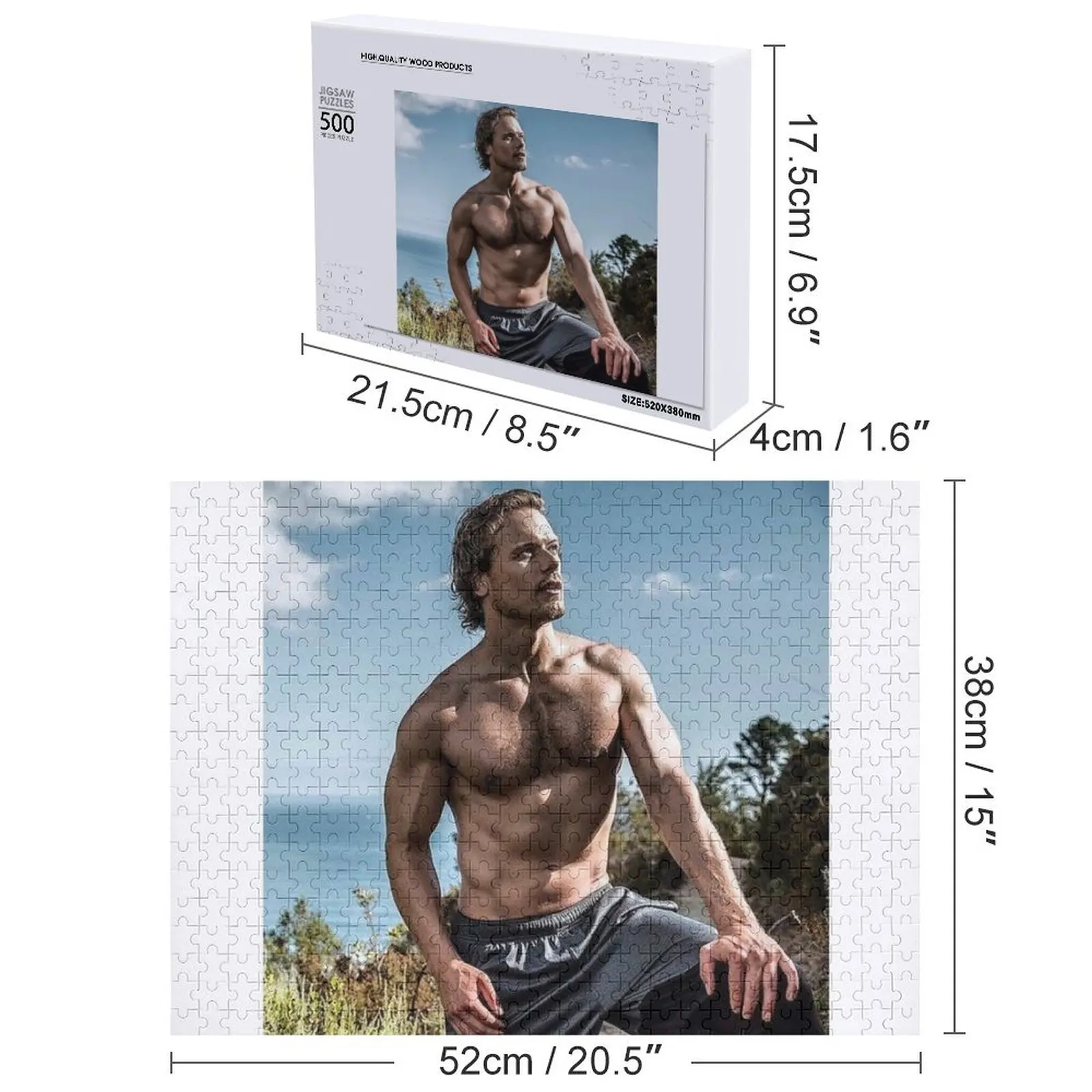 แซม ฮิวแฮน จิ๊กซอว์พัซเซิล ของขวัญไม้แบบกำหนดเอง ปริศนาแบบกำหนดเอง