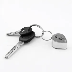 المكبر المجوهرات المعدنية, أداة عين المجوهرات, المجوهرات زجاج قابل للطي عدسة المكبر, المكبر الزجاجي الثلاثي, زجاج الماس, 30X أفضل 12 مكبرا للمبيعات - رقم 3